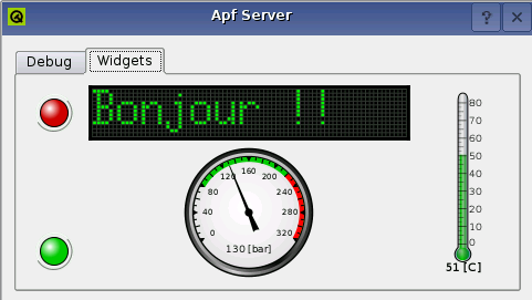 GUI with widgets taken from http://www.qt-apps.org